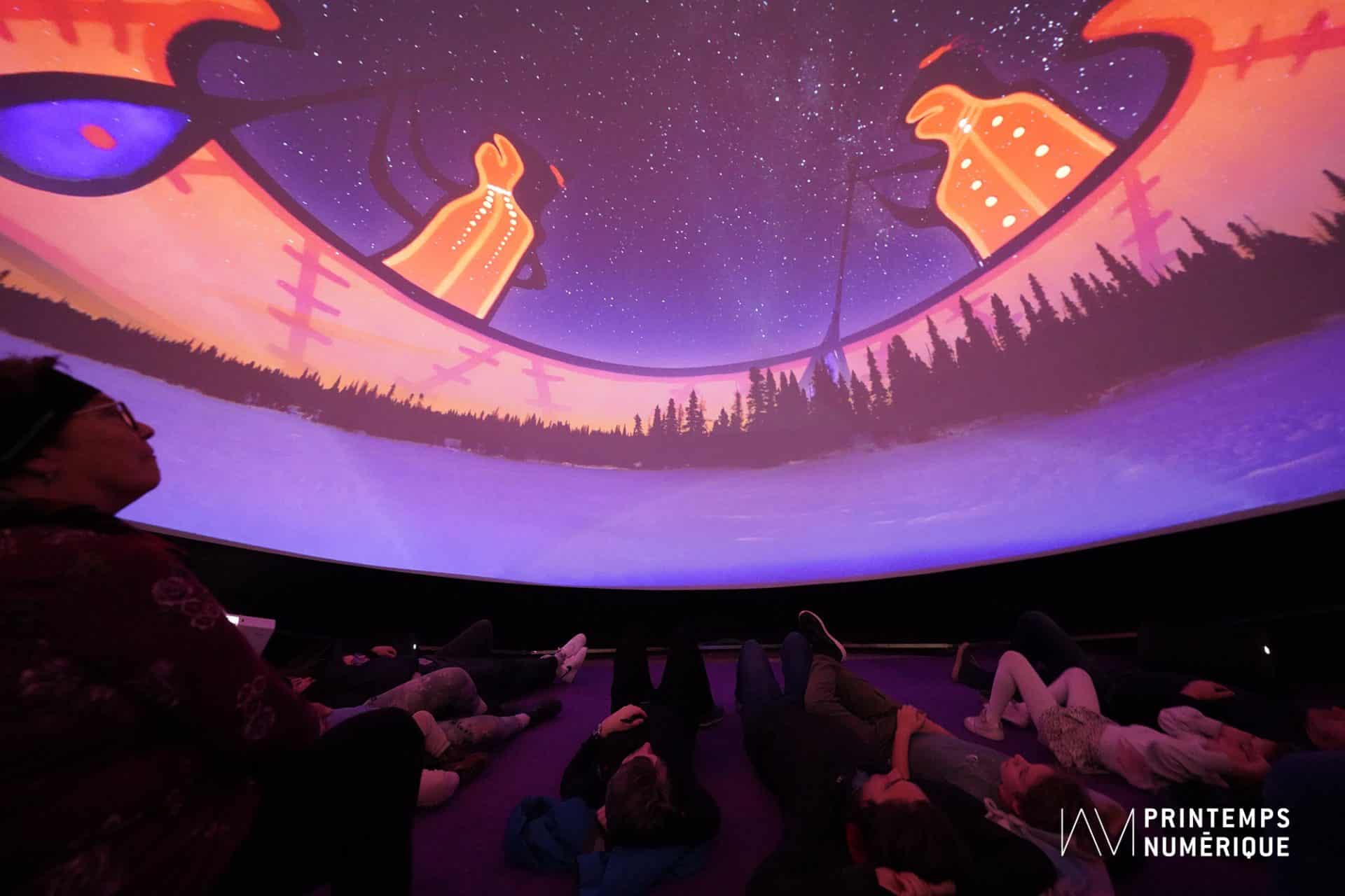 Digital Café at Complexe Desjardins: 360° Immersive Projections and Creative Workshops